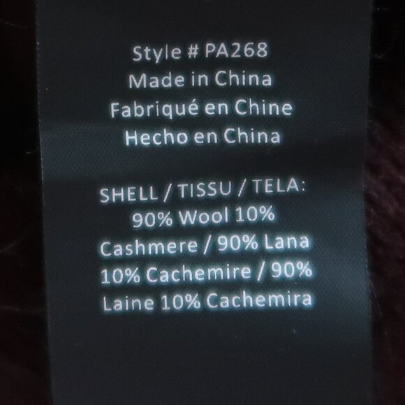 Parrish LA Burgundy Wool Cashmere Crewneck Sweater Women’s Small - Picture 7 of 8